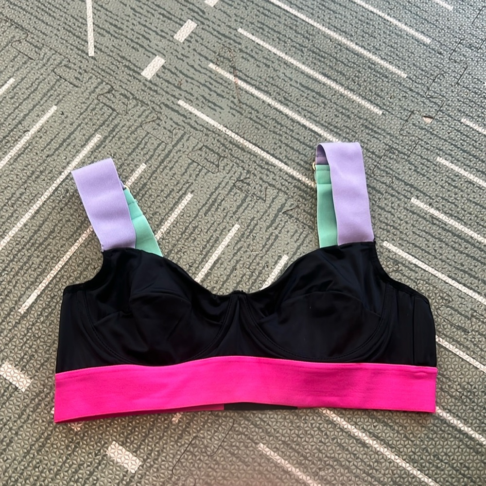 Janeiro Neon Bandage Bikini Top M